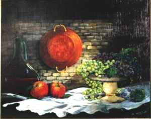 Nature morte avec coupe de fruits
